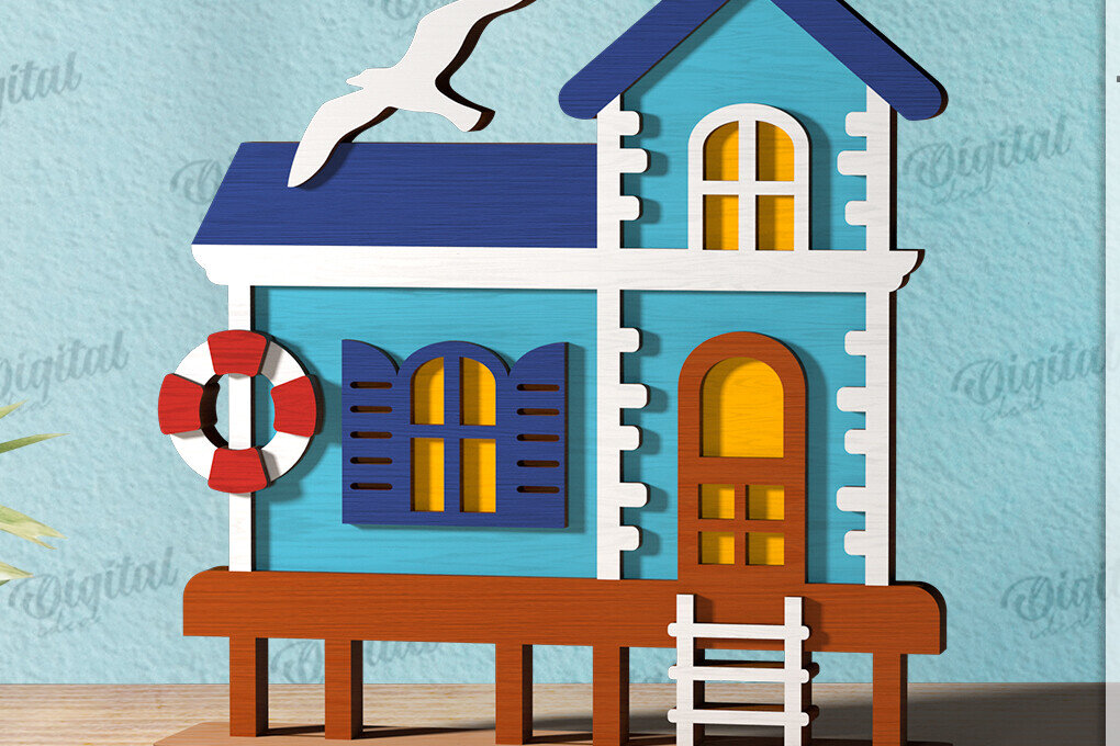 Intra απο ξύλο plywood 3mm-4mm πάχος – Καλοκαιρινή σπιτιών Δίασταση  20x20 cm INTRAFABR-120976269