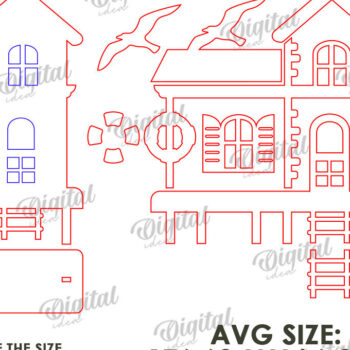 Intra απο ξύλο plywood 3mm-4mm πάχος – Καλοκαιρινή σπιτιών Δίασταση  20x20 cm INTRAFABR-120976269 - Image 3