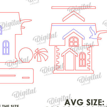 Intra απο ξύλο plywood 3mm-4mm πάχος – Καλοκαιρινή σπιτιών Δίασταση  20x20 cm INTRAFABR-120976404 - Image 2