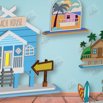 Intra απο ξύλο plywood 3mm-4mm πάχος – Πακέτο κοπής με λέιζερ για το καλοκαίρι Δίασταση  20x20 cm INTRAFABR-123857014 - Image 2