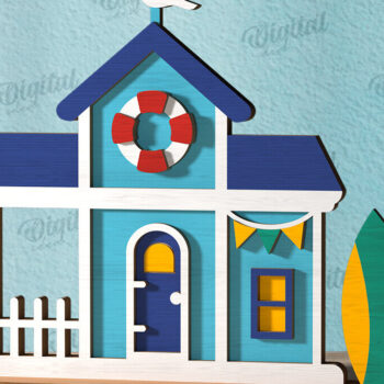 Intra απο ξύλο plywood 3mm-4mm πάχος – Καλοκαιρινή σπιτιών Δίασταση  20x20 cm INTRAFABR-120975963 - Image 1