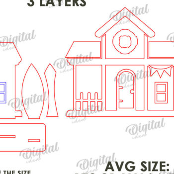 Intra απο ξύλο plywood 3mm-4mm πάχος – Καλοκαιρινή σπιτιών Δίασταση  20x20 cm INTRAFABR-120975963 - Image 2