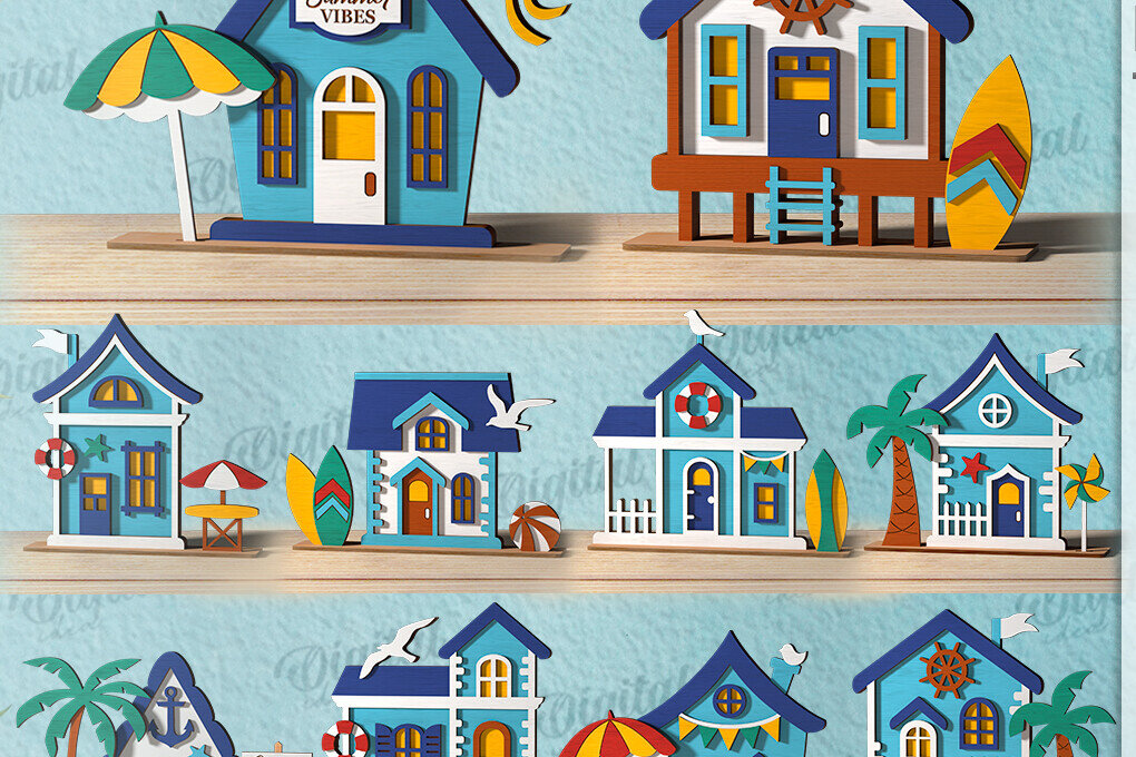 Intra απο ξύλο plywood 3mm-4mm πάχος – Πακέτο κοπής με λέιζερ για καλοκαιρινά σπίτια Δίασταση  20x20 cm INTRAFABR-121119021