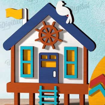 Intra απο ξύλο plywood 3mm-4mm πάχος – Πακέτο κοπής με λέιζερ για καλοκαιρινά σπίτια Δίασταση  20x20 cm INTRAFABR-121119021 - Image 5