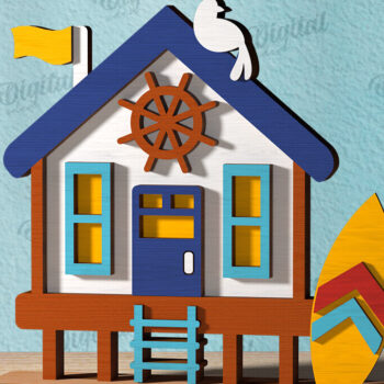 Intra απο ξύλο plywood 3mm-4mm πάχος – Πακέτο κοπής με λέιζερ για καλοκαιρινά σπίτια Δίασταση  20x20 cm INTRAFABR-121119021 - Image 6