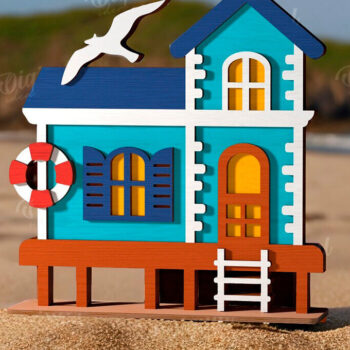 Intra απο ξύλο plywood 3mm-4mm πάχος – Πακέτο κοπής με λέιζερ για καλοκαιρινά σπίτια Δίασταση  20x20 cm INTRAFABR-121119021 - Image 9