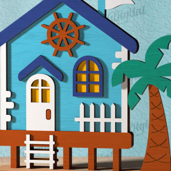 Intra απο ξύλο plywood 3mm-4mm πάχος – Πακέτο κοπής με λέιζερ για καλοκαιρινά σπίτια Δίασταση  20x20 cm INTRAFABR-121119021 - Image 12