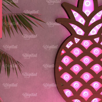 Intra απο ξύλο plywood 3mm-4mm πάχος – Καλοκαιρινό Led Night Light Δίασταση  20x20 cm INTRAFABR-96285883 - Image 1