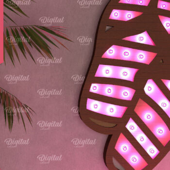 Intra απο ξύλο plywood 3mm-4mm πάχος – Πακέτο Summer Led Night Lights Δίασταση  20x20 cm INTRAFABR-96292362 - Image 6
