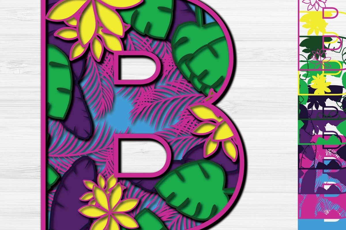 Intra απο ξύλο plywood 3mm-4mm πάχος – Καλοκαιρινό γράμμα Β Κόψιμο χαρτιού Δίασταση  20x20 cm INTRAFABR-30993605