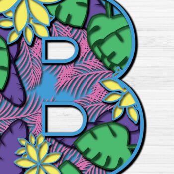 Intra απο ξύλο plywood 3mm-4mm πάχος – Καλοκαιρινό γράμμα Β Κόψιμο χαρτιού Δίασταση  20x20 cm INTRAFABR-30993605 - Image 2