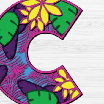 Intra απο ξύλο plywood 3mm-4mm πάχος – Καλοκαιρινό γράμμα Γ Κόψιμο χαρτιού Δίασταση 20x20 cm INTRAFABR-30993606 - Image 2