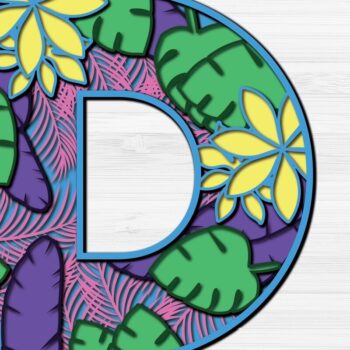 Intra απο ξύλο plywood 3mm-4mm πάχος – Καλοκαιρινό γράμμα Δ Κόψιμο χαρτιού Δίασταση  20x20 cm INTRAFABR-30993613 - Image 2