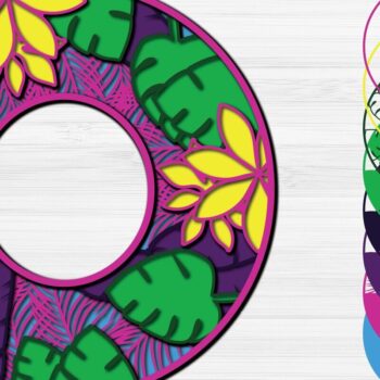 Intra απο ξύλο plywood 3mm-4mm πάχος – Summer Letter O Paper Cut Δίασταση  20x20 cm INTRAFABR-31154610 - Image 1