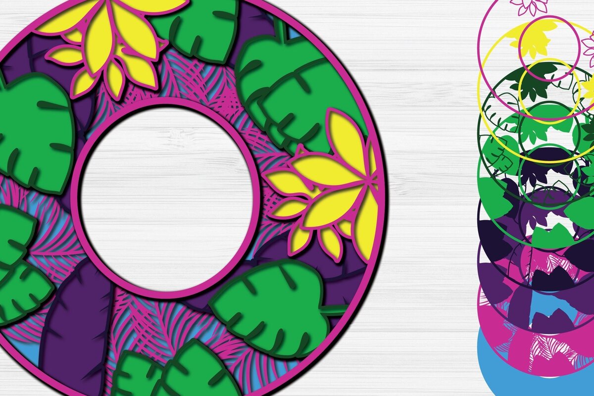 Intra απο ξύλο plywood 3mm-4mm πάχος – Summer Letter O Paper Cut Δίασταση  20x20 cm INTRAFABR-31154610