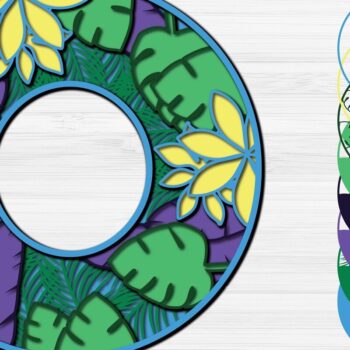 Intra απο ξύλο plywood 3mm-4mm πάχος – Summer Letter O Paper Cut Δίασταση  20x20 cm INTRAFABR-31154610 - Image 2