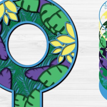 Intra απο ξύλο plywood 3mm-4mm πάχος – Summer Letter Q Paper Cut Δίασταση  20x20 cm INTRAFABR-31293851 - Image 2