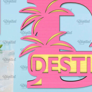 Intra απο ξύλο plywood 3mm-4mm πάχος – Πακέτο κοπής λέιζερ καλοκαιρινών μονογραμμάτων Δίασταση 20x20 cm INTRAFABR-96052891 - Image 6