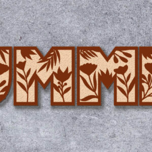 Intra απο ξύλο plywood 3mm-4mm πάχος – Πρότυπο πολυστρωματικού πίνακα τοίχου SUMMER Δίασταση  40x30 cm INTRAFABR-102322813