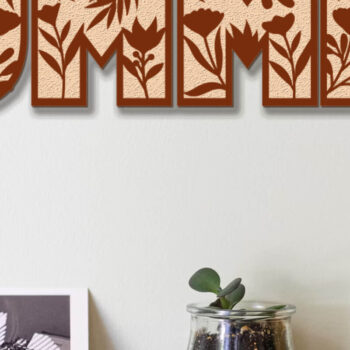 Intra απο ξύλο plywood 3mm-4mm πάχος – Πρότυπο πολυστρωματικού πίνακα τοίχου SUMMER Δίασταση  40x30 cm INTRAFABR-102322813 - Image 2