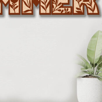 Intra απο ξύλο plywood 3mm-4mm πάχος – Πρότυπο πολυστρωματικού πίνακα τοίχου SUMMER Δίασταση  40x30 cm INTRAFABR-102322813 - Image 3