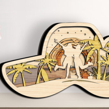 Intra απο ξύλο plywood 3mm-4mm πάχος – Αρχείο αποκοπής στρώματος Summer of Best Friends Δίασταση 20x20 cm INTRAFABR-93917338 - Image 1