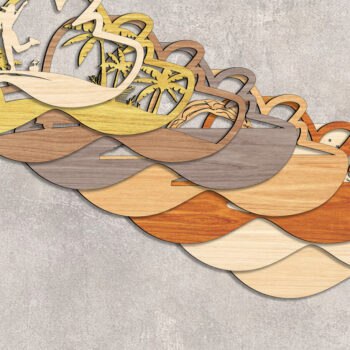 Intra απο ξύλο plywood 3mm-4mm πάχος – Αρχείο αποκοπής στρώματος Summer of Best Friends Δίασταση 20x20 cm INTRAFABR-93917338 - Image 2