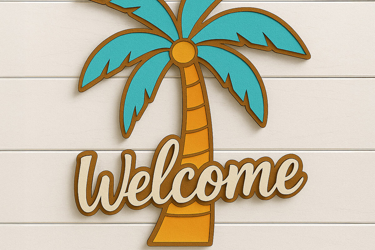 Intra απο ξύλο plywood 3mm-4mm πάχος – Καλοκαιρινό φοίνικα Δίασταση  20x20 cm INTRAFABR-122866961