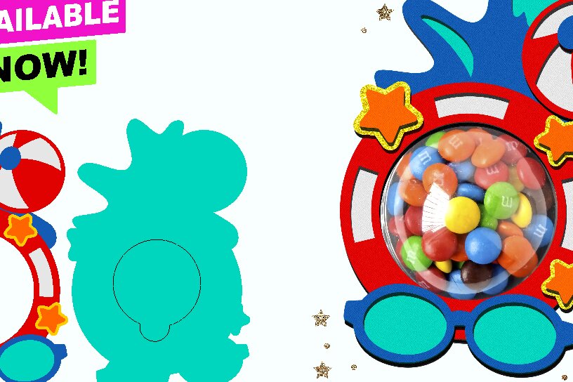 Intra απο ξύλο plywood 3mm-4mm πάχος – Μπαχαροθήκη Summer Pool Party Δίασταση  20x20 cm INTRAFABR-99999246