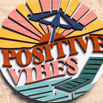 Intra απο ξύλο plywood 3mm-4mm πάχος – Καλοκαιρινό ρετρό σημάδι κοπής με λέιζερ Δίασταση  20x20 cm INTRAFABR-122599173 - Image 1