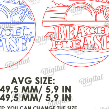 Intra απο ξύλο plywood 3mm-4mm πάχος – Καλοκαιρινό ρετρό σημάδι κοπής με λέιζερ Δίασταση  20x20 cm INTRAFABR-122599276 - Image 2