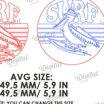 Intra απο ξύλο plywood 3mm-4mm πάχος – Καλοκαιρινό ρετρό σημάδι κοπής με λέιζερ Δίασταση  20x20 cm INTRAFABR-122599724 - Image 2