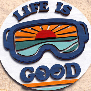 Intra απο ξύλο plywood 3mm-4mm πάχος – Summer Retro Signs Bundle Cut Laser Δίασταση  40x30 cm INTRAFABR-122445711 - Image 2