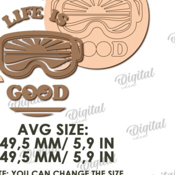 Intra απο ξύλο plywood 3mm-4mm πάχος – Summer Retro Signs Bundle Cut Laser Δίασταση  40x30 cm INTRAFABR-122445711 - Image 3