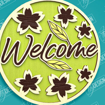 Intra απο ξύλο plywood 3mm-4mm πάχος – Καλοκαιρινό στρογγυλό σημάδι | τρισδιάστατη επιγραφή Δίασταση 20x20 cm INTRAFABR-96278987 - Image 1