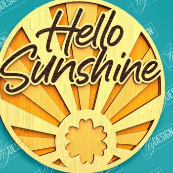 Intra απο ξύλο plywood 3mm-4mm πάχος – Καλοκαιρινό στρογγυλό σημάδι | τρισδιάστατη επιγραφή Δίασταση 20x20 cm INTRAFABR-96278993 - Image 1