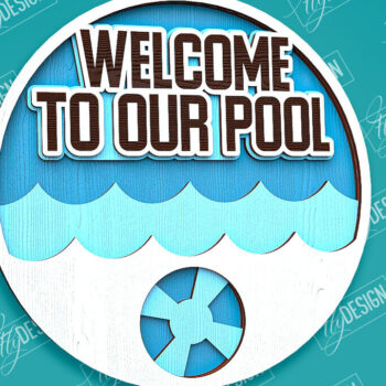 Intra απο ξύλο plywood 3mm-4mm πάχος – Καλοκαιρινό στρογγυλό σημάδι | τρισδιάστατη επιγραφή Δίασταση 20x20 cm INTRAFABR-96278997 - Image 1