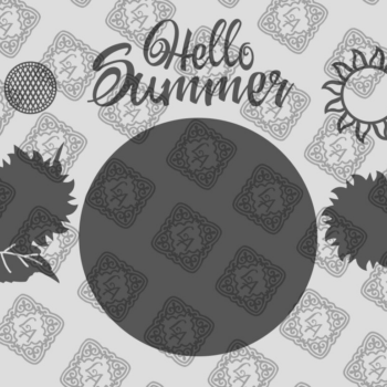 Intra απο ξύλο plywood 3mm-4mm πάχος – Καλοκαιρινό στρογγυλό πακέτο πινακίδων. Δίασταση  20x20 cm INTRAFABR-76940411 - Image 2