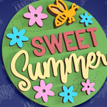 Intra απο ξύλο plywood 3mm-4mm πάχος – Πακέτο κοπής λέιζερ καλοκαιρινών στρογγυλών πινακίδων Δίασταση  20x20 cm INTRAFABR-95791859 - Image 9