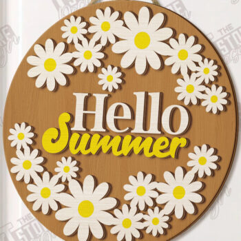 Intra απο ξύλο plywood 3mm-4mm πάχος – Πακέτο κοπής λέιζερ καλοκαιρινών στρογγυλών πινακίδων |CNC Δίασταση  20x20 cm INTRAFABR-120348955 - Image 5