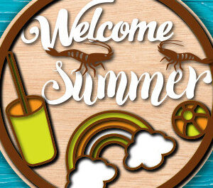 Intra απο ξύλο plywood 3mm-4mm πάχος – Summer Round Signs Δίασταση  40x30 cm INTRAFABR-96944475