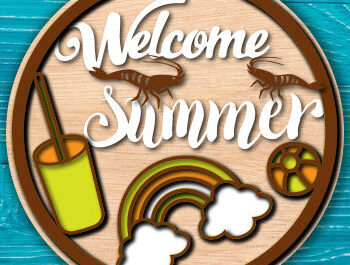 Intra απο ξύλο plywood 3mm-4mm πάχος – Πακέτο Summer Round Signs Δίασταση  40x30 cm INTRAFABR-97068458 - Image 4