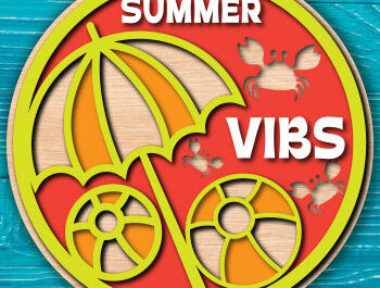 Intra απο ξύλο plywood 3mm-4mm πάχος – Πακέτο Summer Round Signs Δίασταση  40x30 cm INTRAFABR-97068458 - Image 6