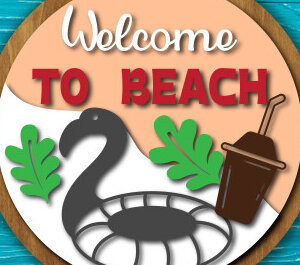 Intra απο ξύλο plywood 3mm-4mm πάχος – Summer Round Signs Δίασταση  40x30 cm INTRAFABR-96944458