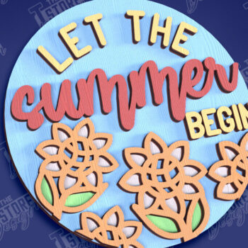 Intra απο ξύλο plywood 3mm-4mm πάχος – Καλοκαιρινά στρογγυλά σημάδια | Σημάδια επιγραφή Δίασταση  20x20 cm INTRAFABR-95791806 - Image 1