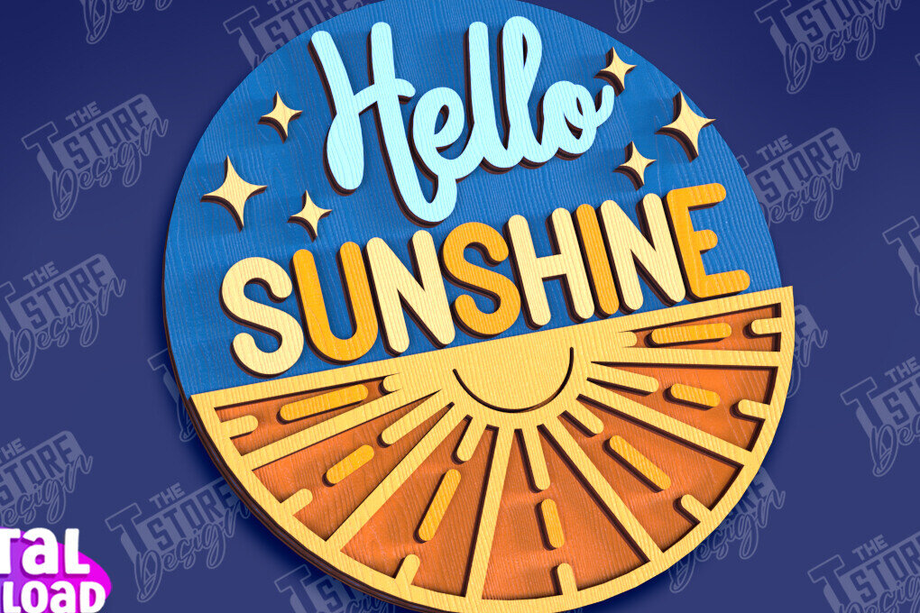 Intra απο ξύλο plywood 3mm-4mm πάχος – Καλοκαιρινά στρογγυλά σημάδια | Σημάδια επιγραφή Δίασταση  20x20 cm INTRAFABR-95791811