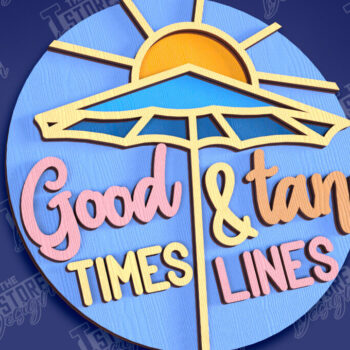 Intra απο ξύλο plywood 3mm-4mm πάχος – Καλοκαιρινά στρογγυλά σημάδια | Σημάδια επιγραφή Δίασταση  20x20 cm INTRAFABR-95791822 - Image 1