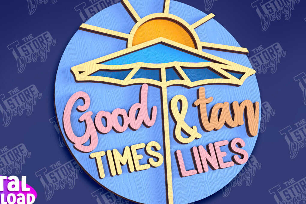 Intra απο ξύλο plywood 3mm-4mm πάχος – Καλοκαιρινά στρογγυλά σημάδια | Σημάδια επιγραφή Δίασταση  20x20 cm INTRAFABR-95791822