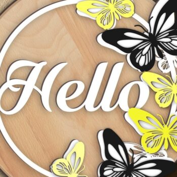 Intra απο ξύλο plywood 3mm-4mm πάχος – Πακέτο Summer Round Signs Δίασταση  40x30 cm INTRAFABR-32036576 - Image 4