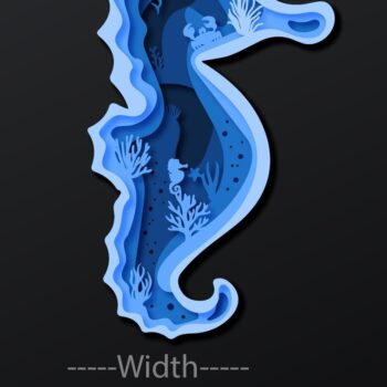 Intra απο ξύλο plywood 3mm-4mm πάχος – Summer Sea Horse Paper/Laser 3D Δίασταση 20x20 cm INTRAFABR-33315502 - Image 3